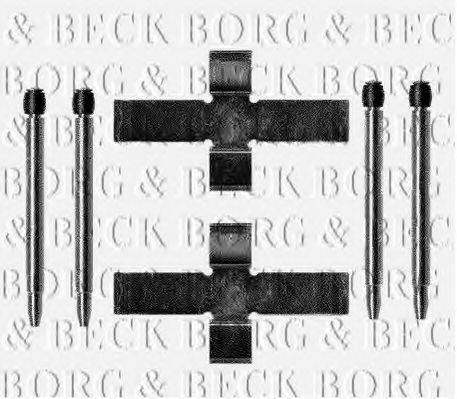 BORG & BECK BBK1129 Комплектуючі, колодки дискового гальма