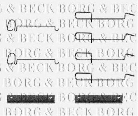 BORG & BECK BBK1131 Комплектуючі, колодки дискового гальма