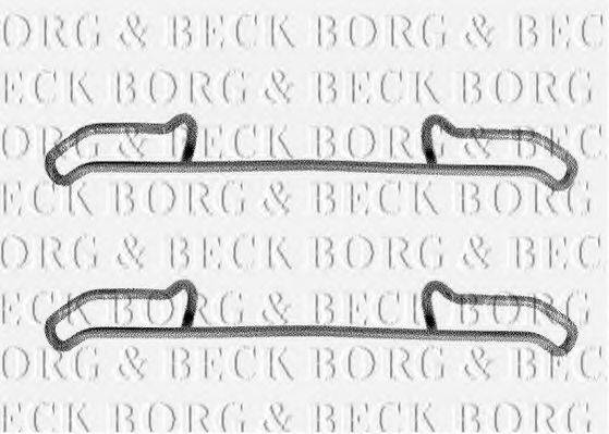 BORG & BECK BBK1137 Комплектуючі, колодки дискового гальма