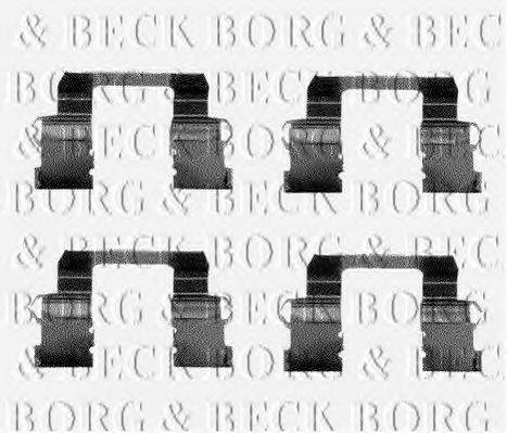 BORG & BECK BBK1144 Комплектуючі, колодки дискового гальма