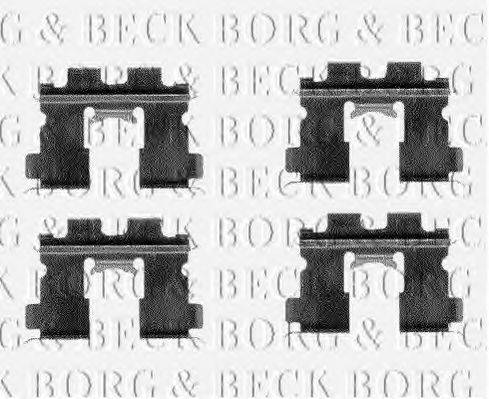 BORG & BECK BBK1149 Комплектуючі, колодки дискового гальма