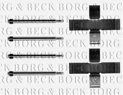 BORG & BECK BBK1191 Комплектуючі, колодки дискового гальма