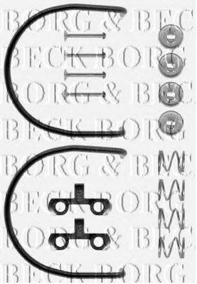 BORG & BECK BBK6008 Комплектуючі, колодки дискового гальма