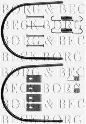 BORG & BECK BBK6012 Комплектуючі, колодки дискового гальма