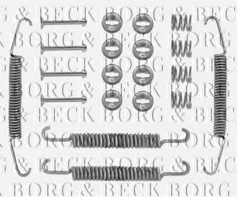 BORG & BECK BBK6017 Комплектуючі, колодки дискового гальма