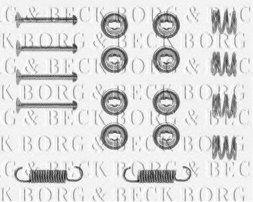 BORG & BECK BBK6044 Комплектуючі, колодки дискового гальма