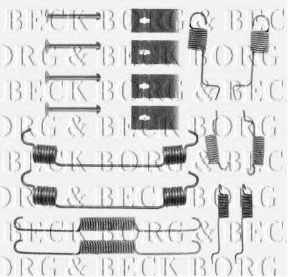 BORG & BECK BBK6054 Комплектуючі, колодки дискового гальма
