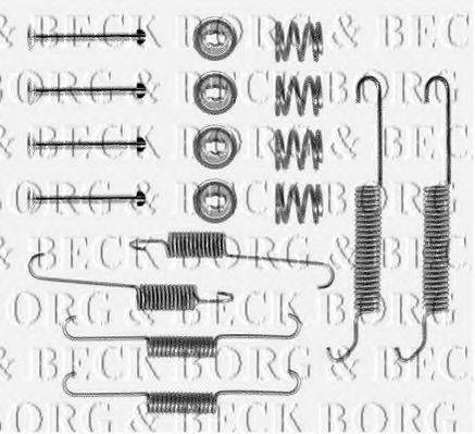 BORG & BECK BBK6087 Комплектуючі, колодки дискового гальма