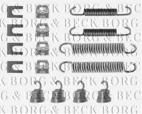 BORG & BECK BBK6090 Комплектуючі, колодки дискового гальма