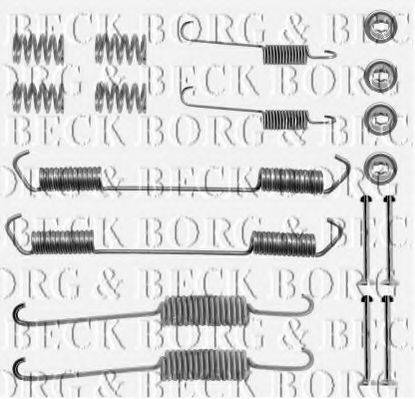 BORG & BECK BBK6105 Комплектуючі, колодки дискового гальма