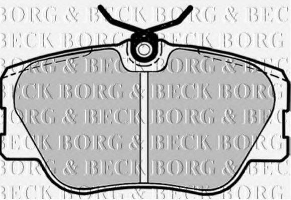 BORG & BECK BBP1042 Комплект гальмівних колодок, дискове гальмо