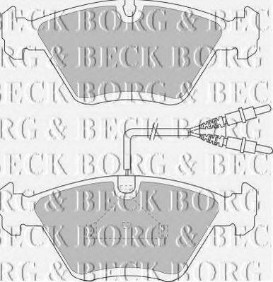 BORG & BECK BBP1135 Комплект гальмівних колодок, дискове гальмо