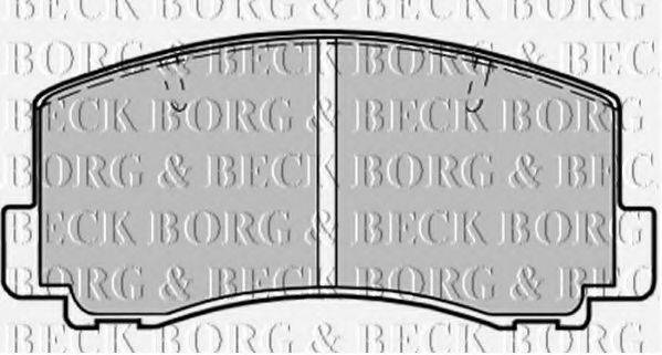 BORG & BECK BBP1198 Комплект гальмівних колодок, дискове гальмо