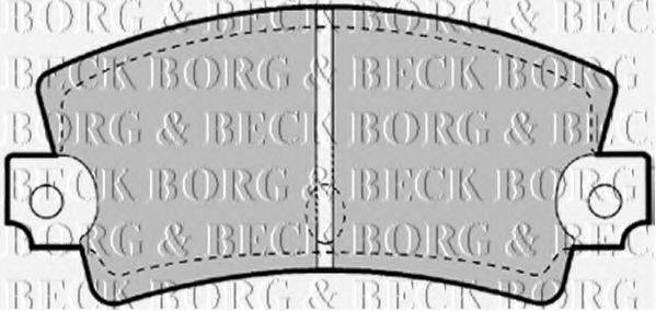 BORG & BECK BBP1247 Комплект гальмівних колодок, дискове гальмо