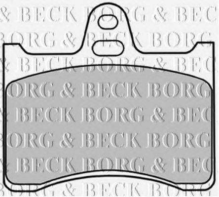 BORG & BECK BBP1277 Комплект гальмівних колодок, дискове гальмо