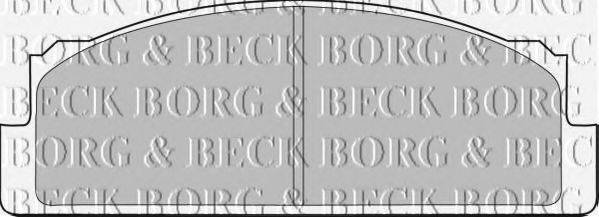 BORG & BECK BBP1305 Комплект гальмівних колодок, дискове гальмо