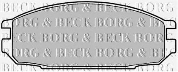 BORG & BECK BBP1331 Комплект гальмівних колодок, дискове гальмо