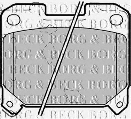 BORG & BECK BBP1355 Комплект гальмівних колодок, дискове гальмо