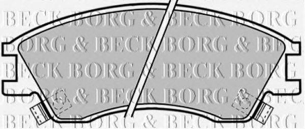 BORG & BECK BBP1378 Комплект гальмівних колодок, дискове гальмо