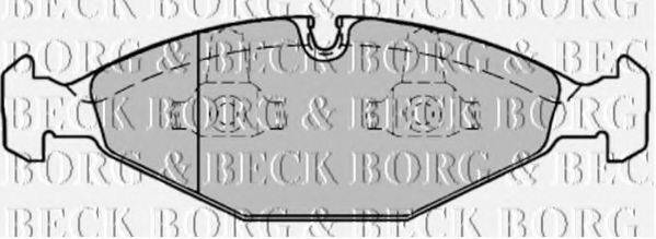 BORG & BECK BBP1568 Комплект гальмівних колодок, дискове гальмо