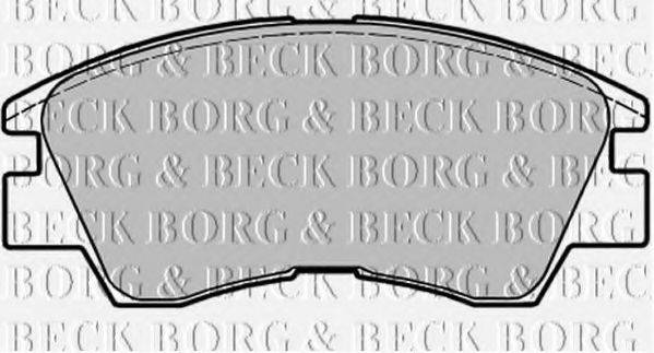 BORG & BECK BBP1671 Комплект гальмівних колодок, дискове гальмо