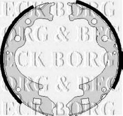 BORG & BECK BBS6012 Комплект гальмівних колодок