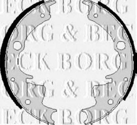 BORG & BECK BBS6021 Комплект гальмівних колодок