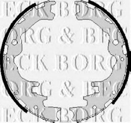 BORG & BECK BBS6028 Комплект гальмівних колодок