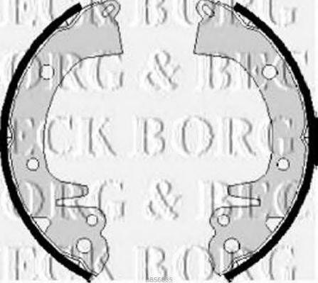 BORG & BECK BBS6085 Комплект гальмівних колодок