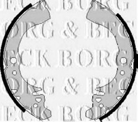 BORG & BECK BBS6135 Комплект гальмівних колодок