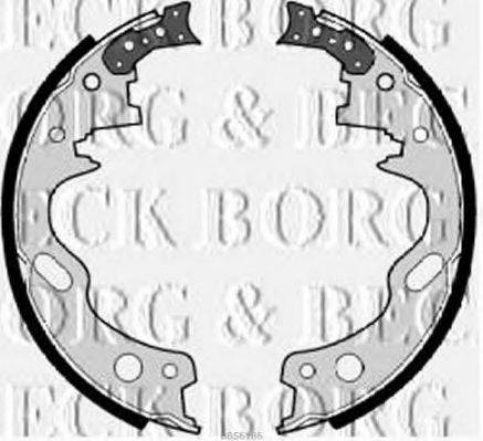 BORG & BECK BBS6186 Комплект гальмівних колодок