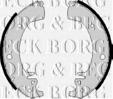 BORG & BECK BBS6208 Комплект гальмівних колодок
