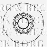 BORG & BECK BBD4240 гальмівний диск