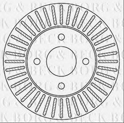 BORG & BECK BBD5349 гальмівний диск