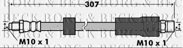 BORG & BECK BBH6928 Гальмівний шланг