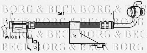 BORG & BECK BBH6972 Гальмівний шланг