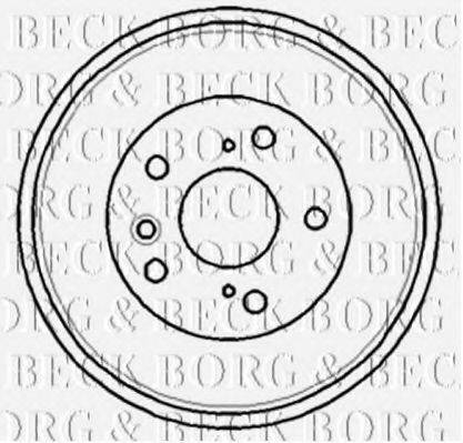BORG & BECK BBR7181 Гальмівний барабан