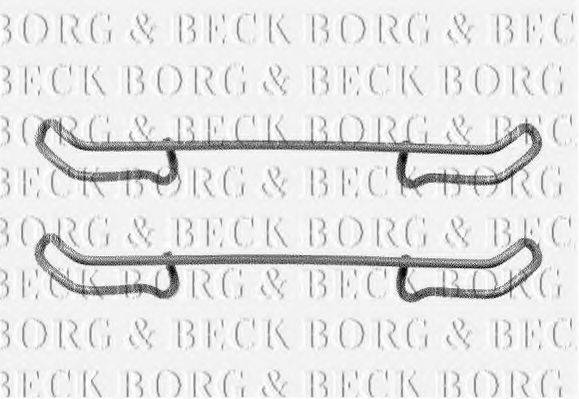 BORG & BECK BBK1045 Комплектуючі, колодки дискового гальма