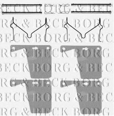 BORG & BECK BBK1064 Комплектуючі, колодки дискового гальма