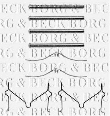 BORG & BECK BBK1082 Комплектуючі, колодки дискового гальма