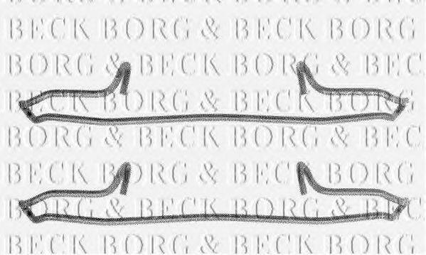 BORG & BECK BBK1091 Комплектуючі, колодки дискового гальма