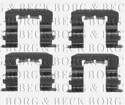 BORG & BECK BBK1108 Комплектуючі, колодки дискового гальма