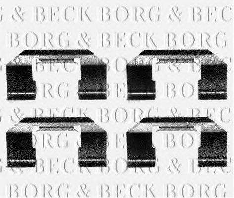 BORG & BECK BBK1109 Комплектуючі, колодки дискового гальма