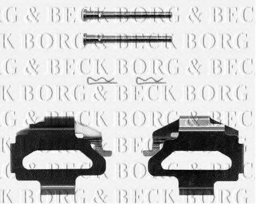 BORG & BECK BBK1125 Комплектуючі, колодки дискового гальма