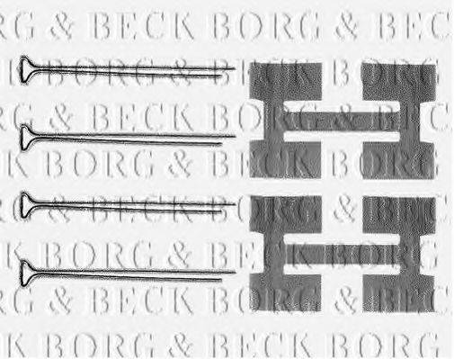 BORG & BECK BBK1134 Комплектуючі, колодки дискового гальма