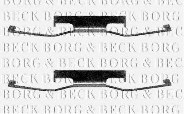 BORG & BECK BBK1154 Комплектуючі, колодки дискового гальма