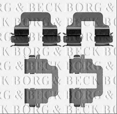 BORG & BECK BBK1211 Комплектуючі, колодки дискового гальма