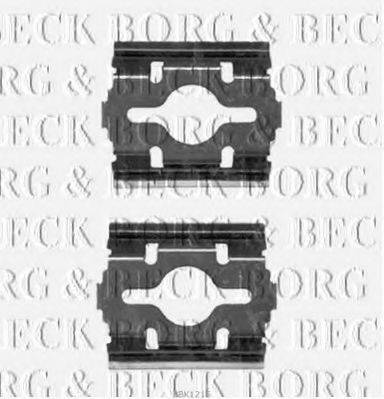 BORG & BECK BBK1215 Комплектуючі, колодки дискового гальма