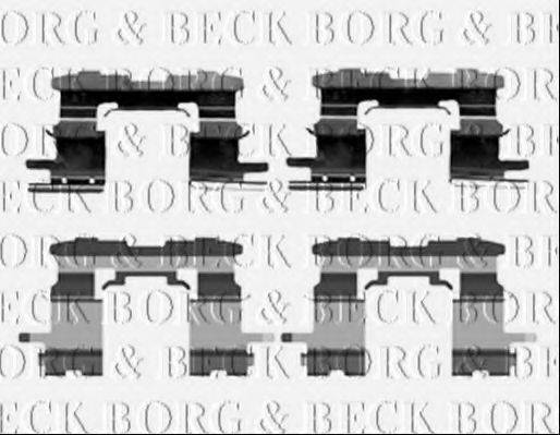 BORG & BECK BBK1216 Комплектуючі, колодки дискового гальма