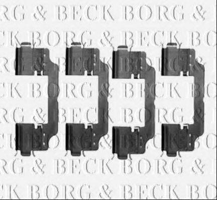 BORG & BECK BBK1217 Комплектуючі, колодки дискового гальма